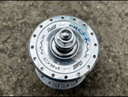 Used Suzue Pro Max Track Hubset Silver 100/120mm 32H Hole Flip Flop High Flange Road-Bicycle Bin