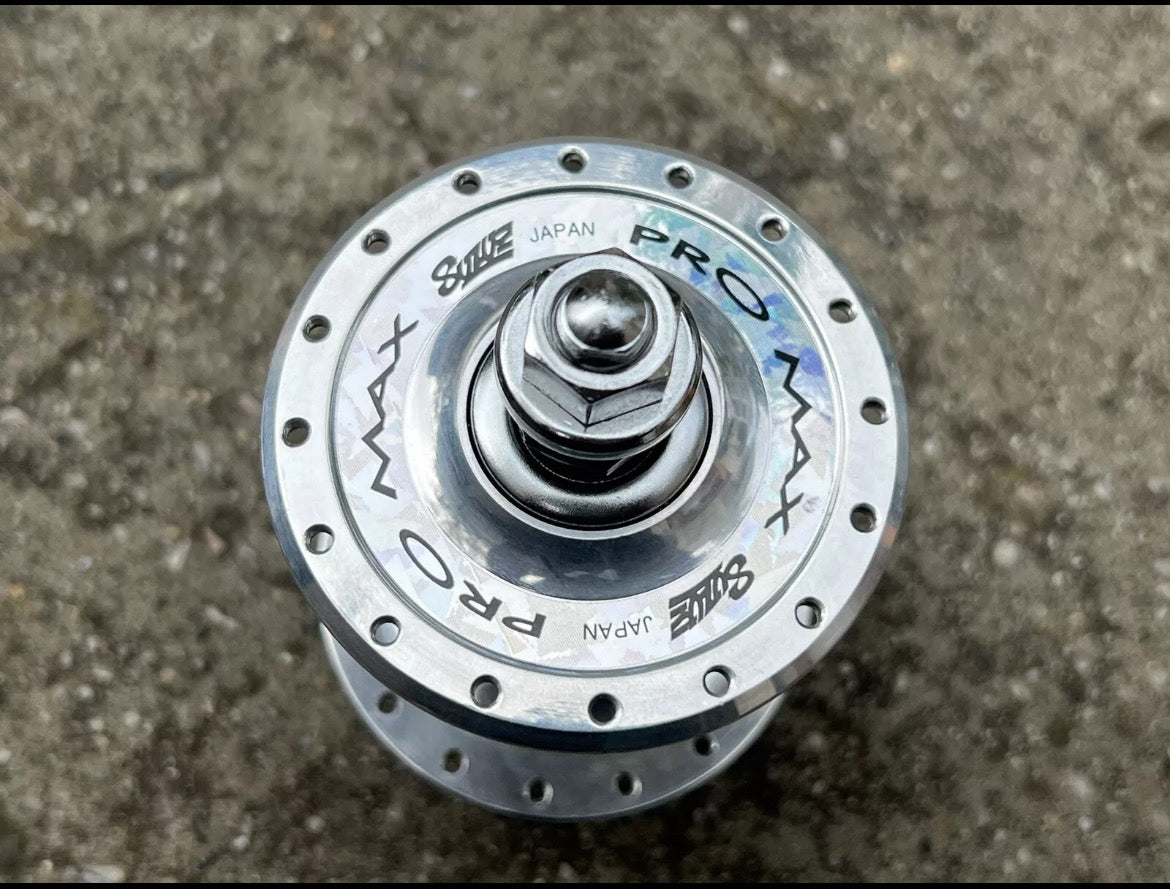 Suzue Pro Max Track Hubset Silver 100/120mm 32H Hole Flip Flop High Flange Road - Image 10