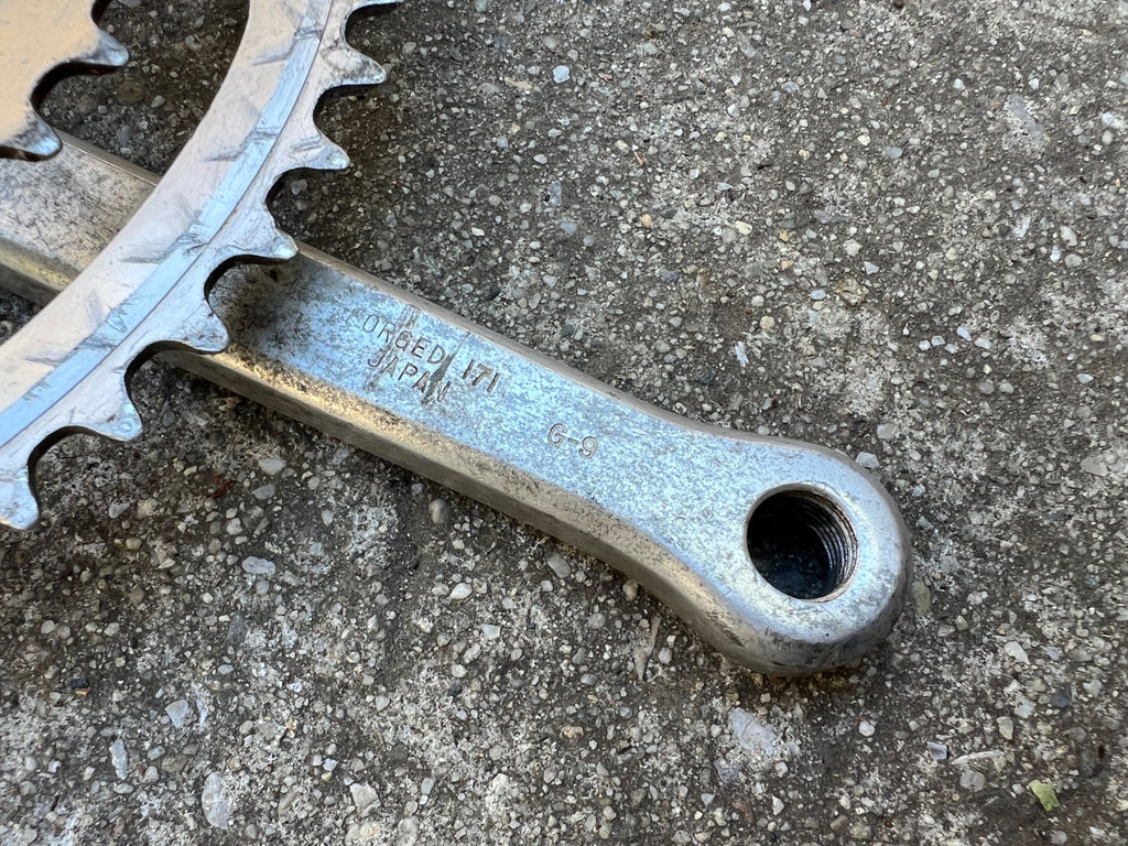 Sugino Maxy Crankset 171mm 40/52T Double Square Taper Vintage Retro Road Touring - Image 12