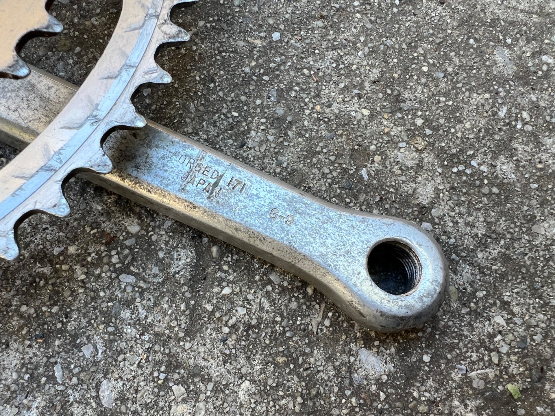 Sugino Maxy Crankset 171mm 40/52T Double Square Taper Vintage Retro Road Touring - Image 12