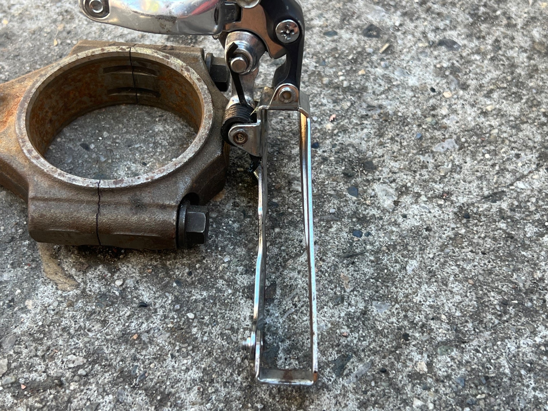 Suntour XC9000 28.6mm Bottom Pull Front Derailleur Vintage MTB Triple Retro Bike - Image 7