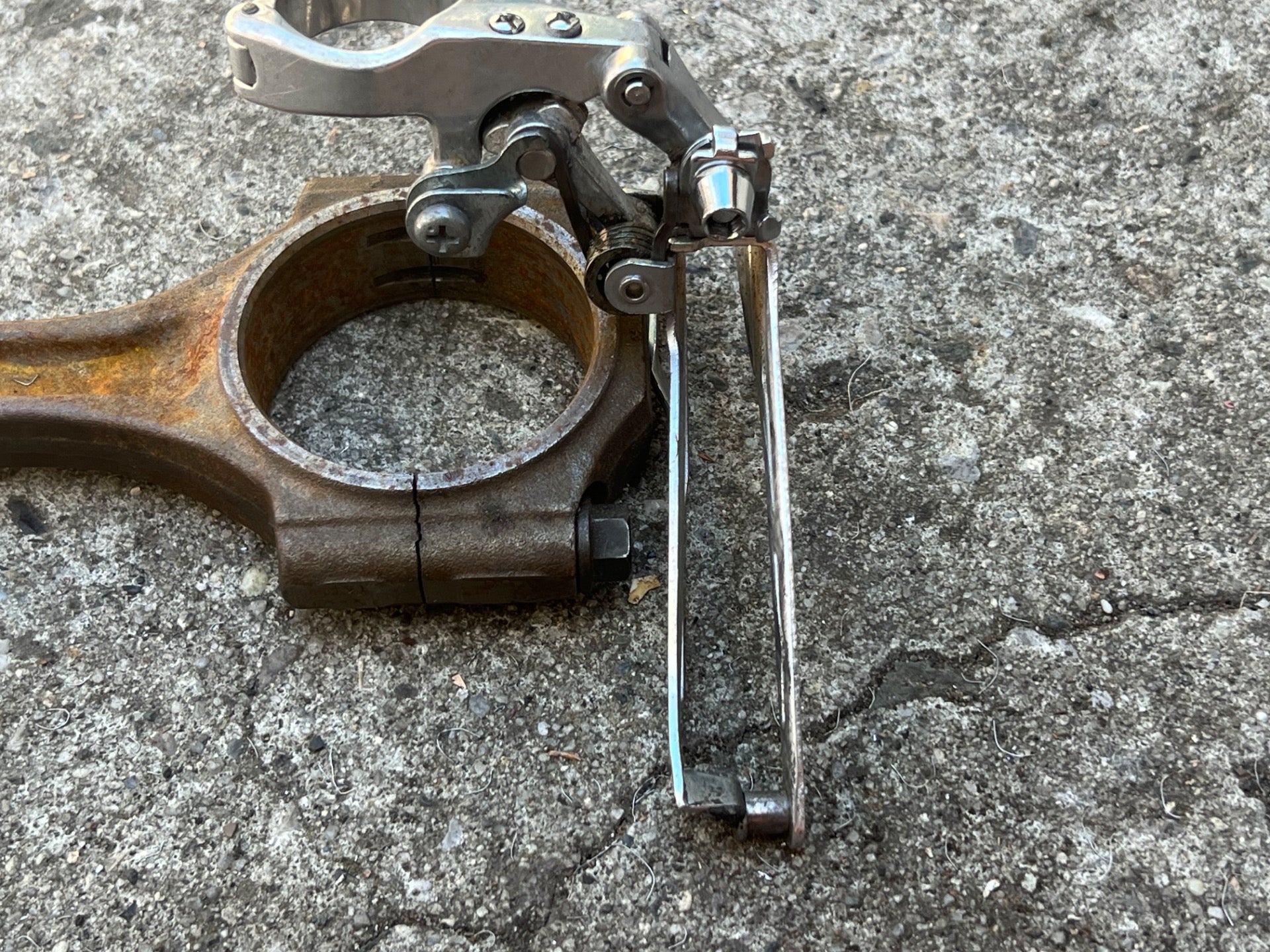 Suntour XC Reverse Pull 28.6mm Bottom Pull Front Derailleur Triple Vintage MTB - Image 7