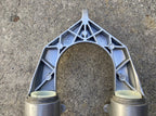Used Manitou Mach 5 Comp XC Fork Lowers Silver Gray 26” Vintage MTB 28.6mm Bushings-Bicycle Bin