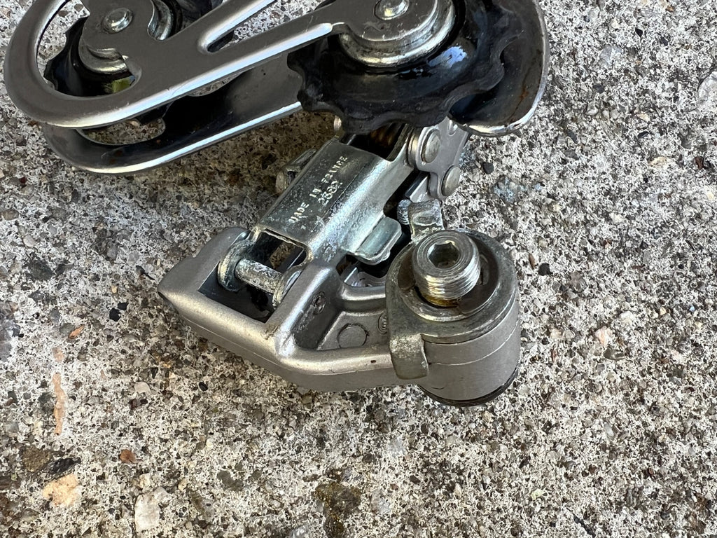 Used Huret Rival 6 Speed Rear Derailleur Short Cage Silver Vintage Retro Road Bike-Bicycle Bin