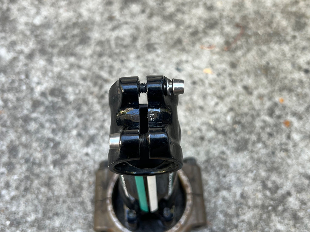Bianchi Reparto Corse Stem 110x31.8mm 1 1/8” Threadless Black Celeste 7 Deg Road - Image 7