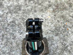 Used Bianchi Reparto Corse Stem 110x31.8mm 1 1/8” Threadless Black Celeste 7 Deg Road-Bicycle Bin