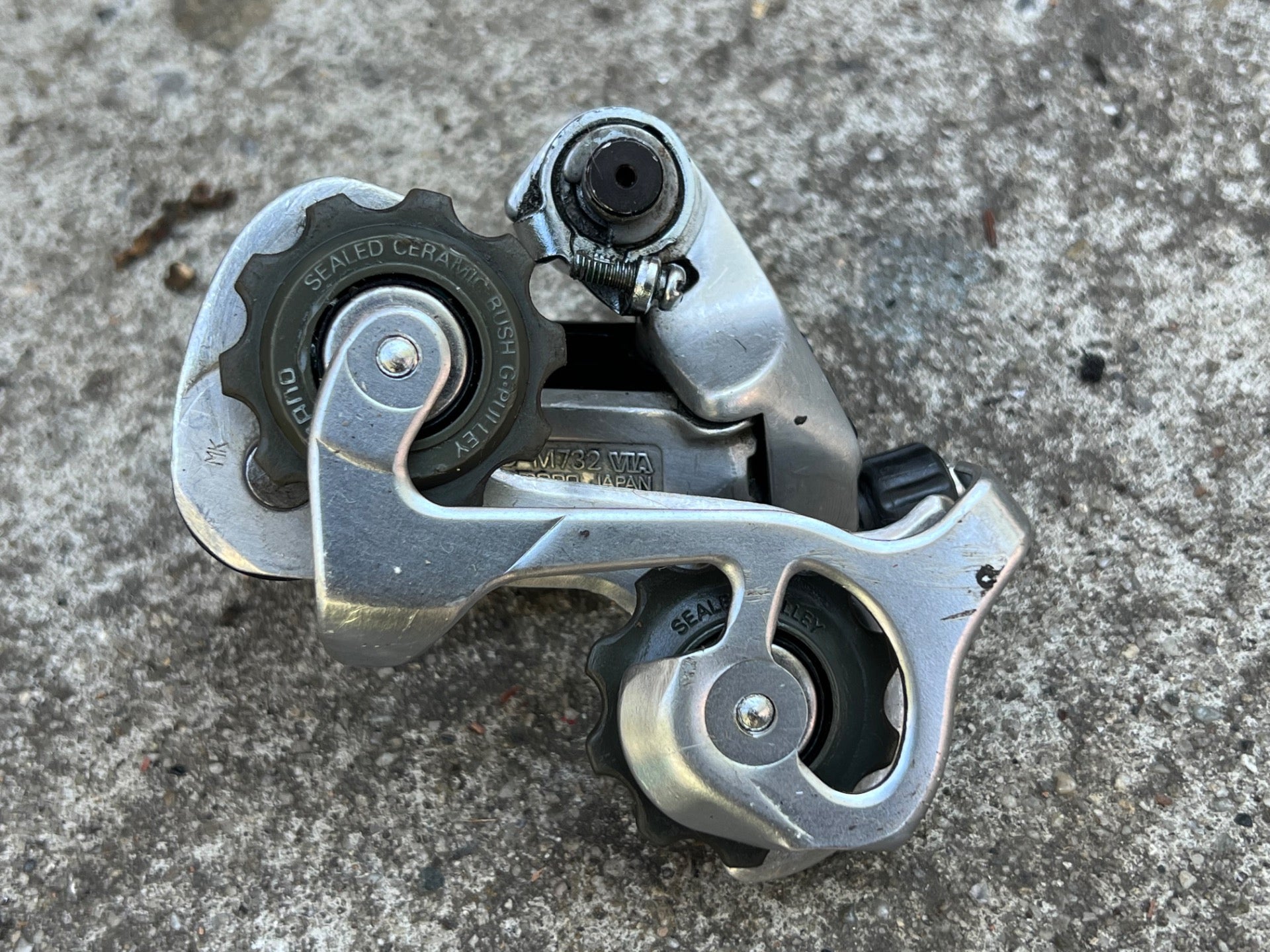 Shimano Deore XT RD-M732 Short Cage Rear Derailleur 7 Speed Vintage MTB Road  - Image 7