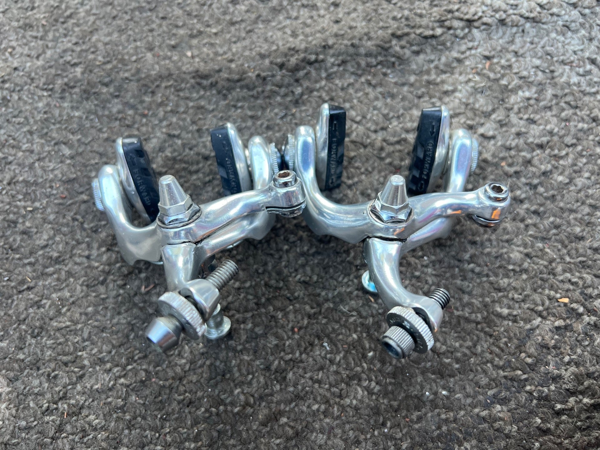 Dia Compe AC300G Side Pull Single Pivot Brake Set Brakes Vintage Silver Road  - Image 7