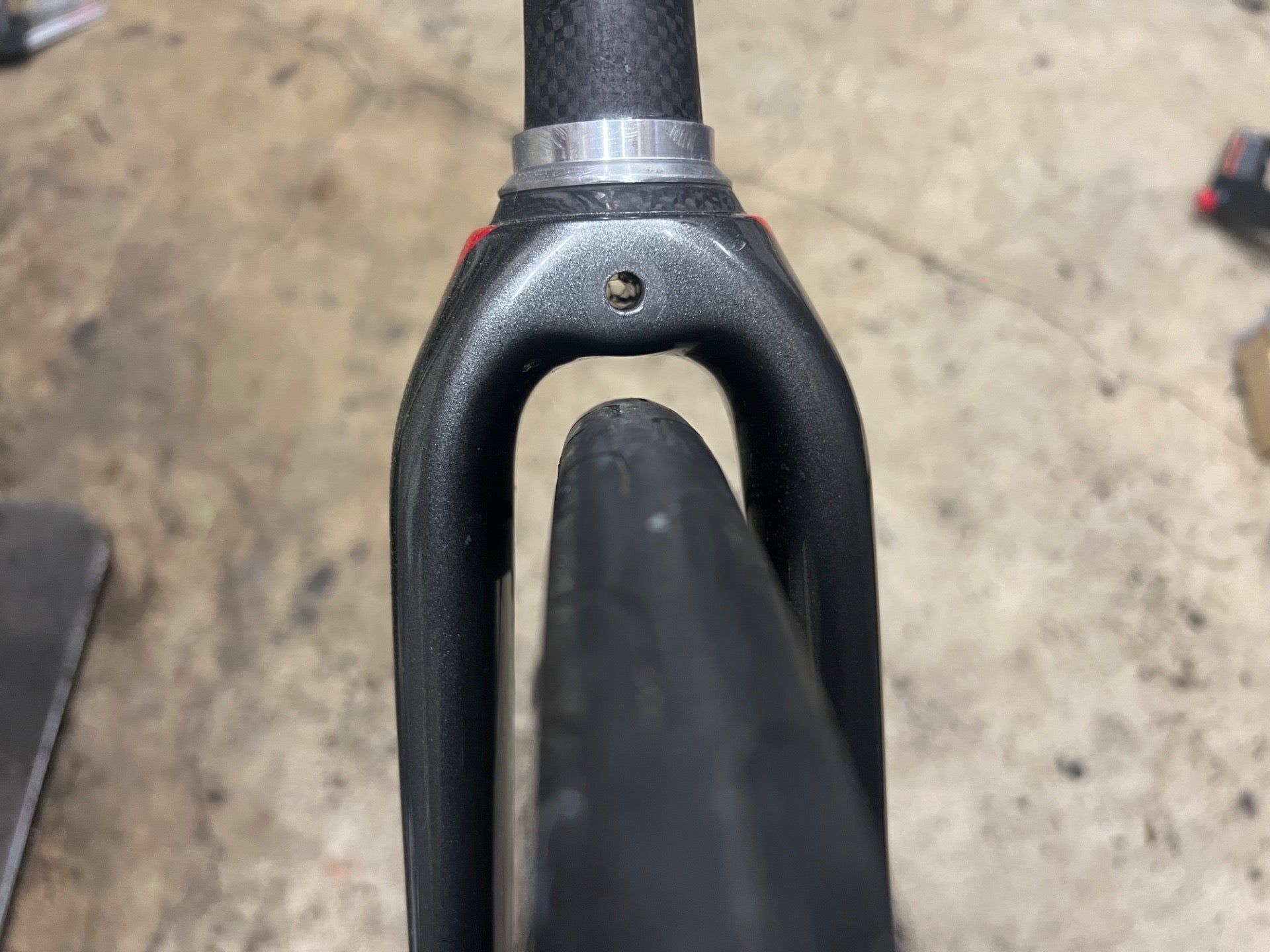 Specialized 700c Carbon Fork 1 1/8” to 1 1/4” Tapered Zertz SL3 Fact Gray Road  - Image 12