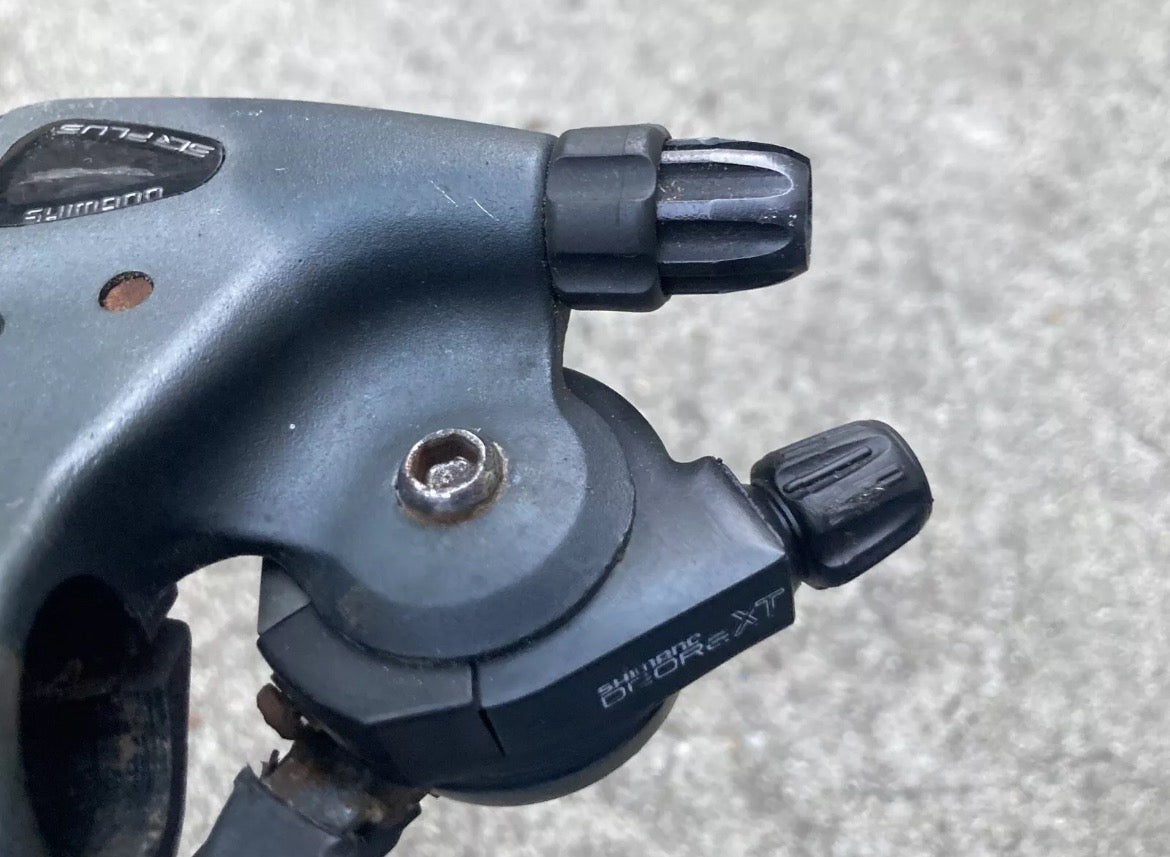 Shimano Deore XT PLUS ST-M092 3x7 Speed Shifter Brake Lever Brifter Set Vintage - Image 7