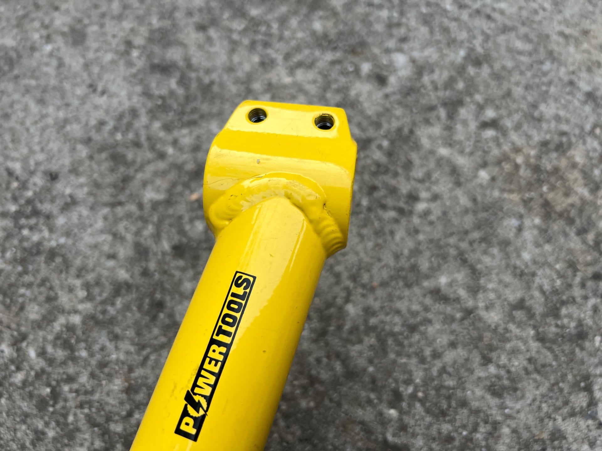 Power Tools Stem 1 1/8” 25.4x115mm Yellow Vintage Retro Mountain Bike Gravel  - Image 7