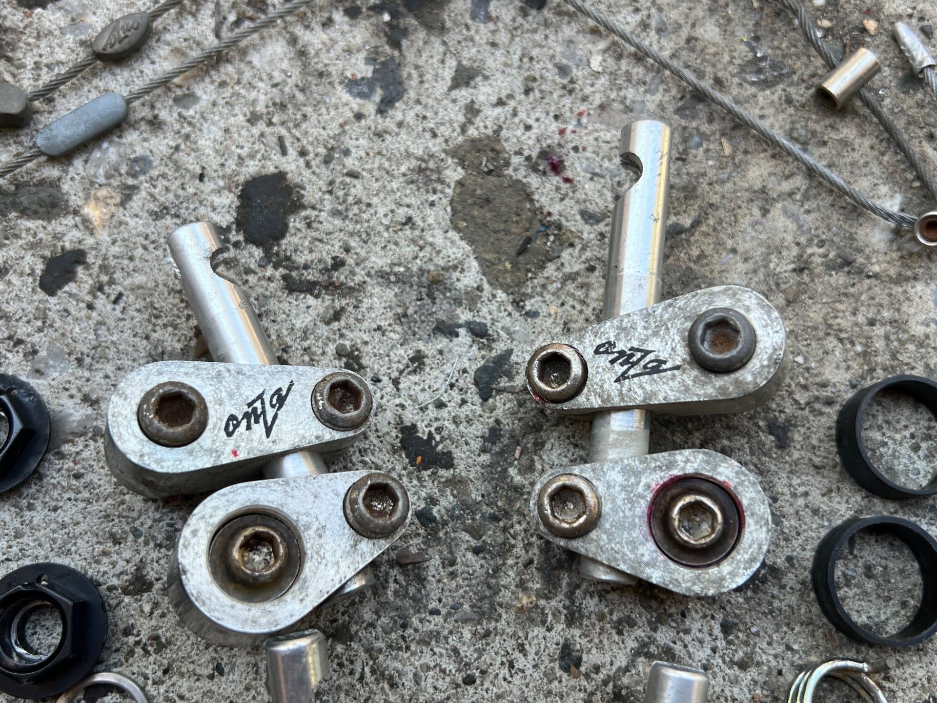 CRACKED Onza HO High Output Cantilver Brakes Vintage Retro Mountain Bike Silver  - Image 11