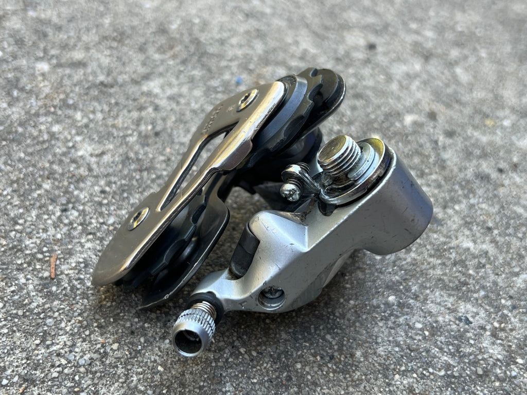 Used Shimano Santé RD-5001 7 Speed Short Cage Rear Derailleur Vintage Road Bike White-Bicycle Bin