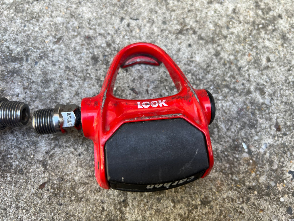 Look Carbon Clipless Pedals Red Vintage Road Bike 9/16 Eroica Race - Image 7