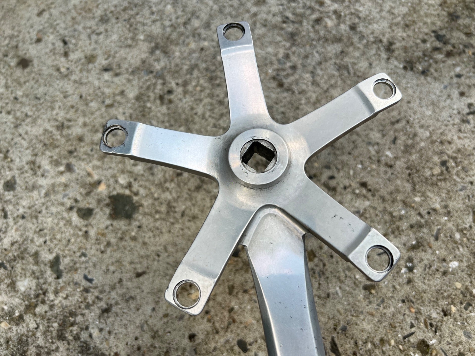 Sugino 75 165mm Drive Side Crank Arm 144BCD Track Racing Bike Silver Road  - Image 7