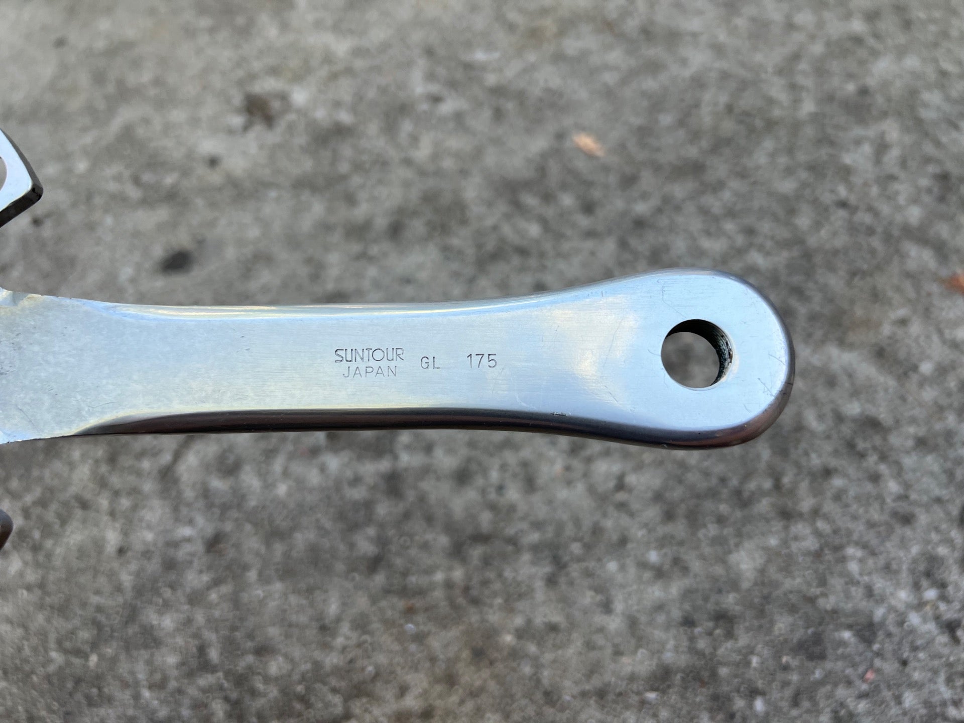 NICE Suntour XC PRO Drive Side Right Crankarm 110/74 BCD 175mm Silver Vintage - Image 7