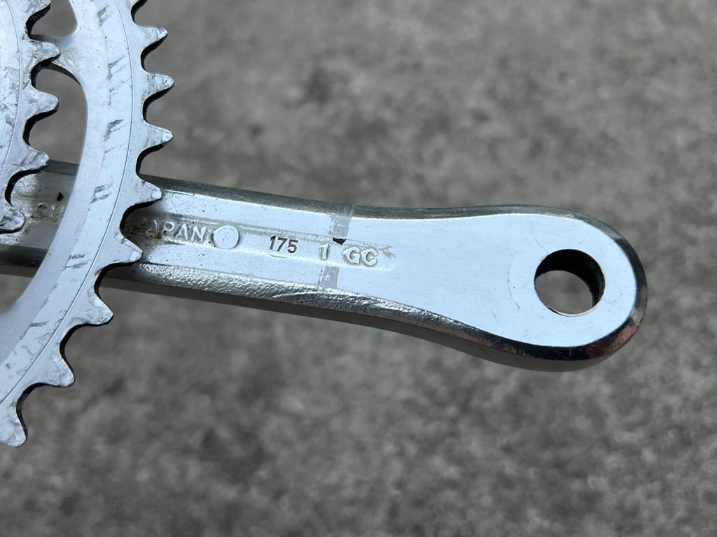Sugino GP Triple Crankset 46/36/24 175mm Vintage MTB Gravel Silver Crankset ATB - Image 11