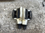 Used Look KEO Classic Clipless Pedals White Black Road Gravel Bike 9/16”-Bicycle Bin