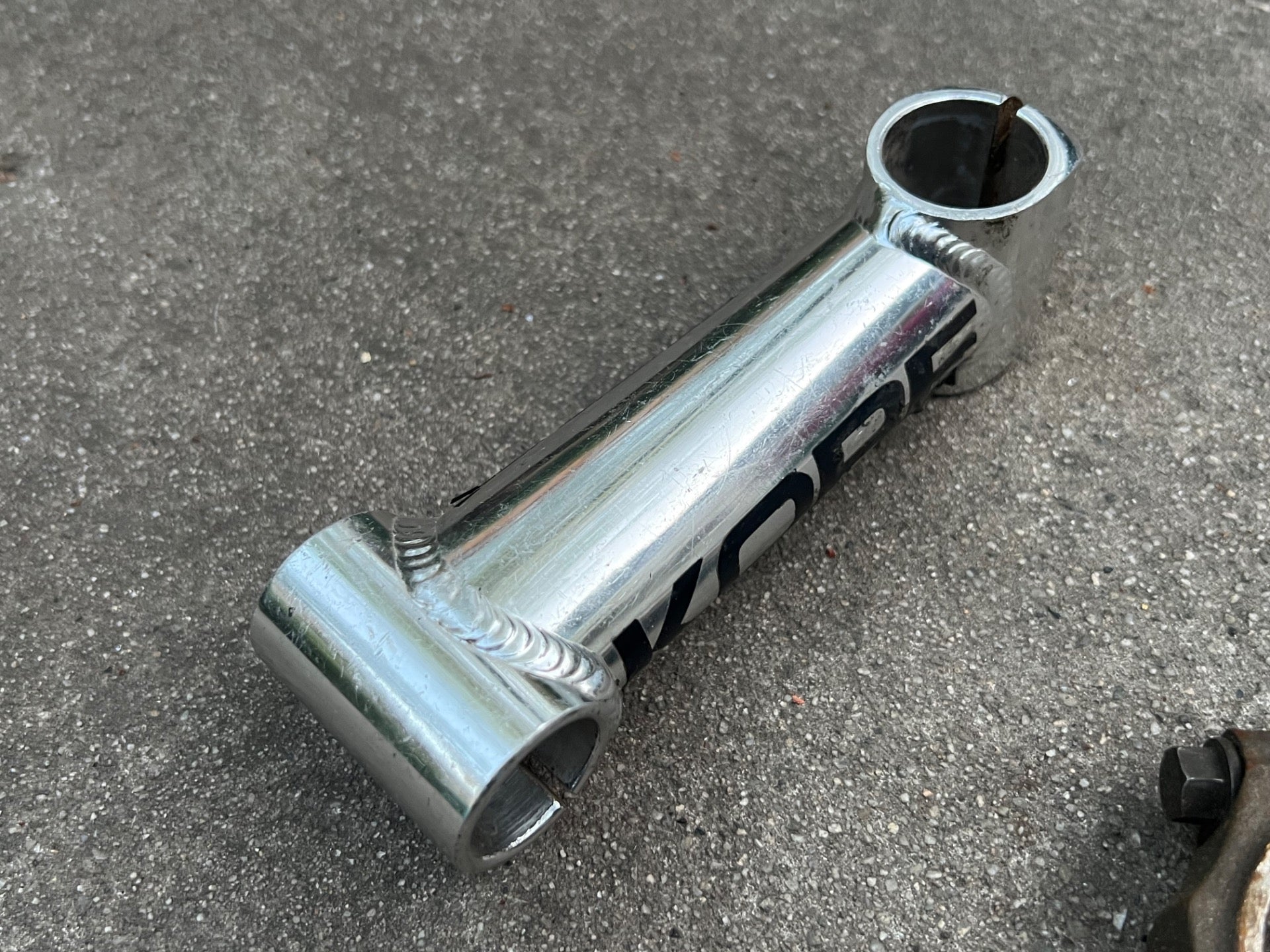 KORE 25.4x135mm 1 1/8” Threadless Stem Vintage Retro Mountain Bike Silver 5 Deg - Image 7