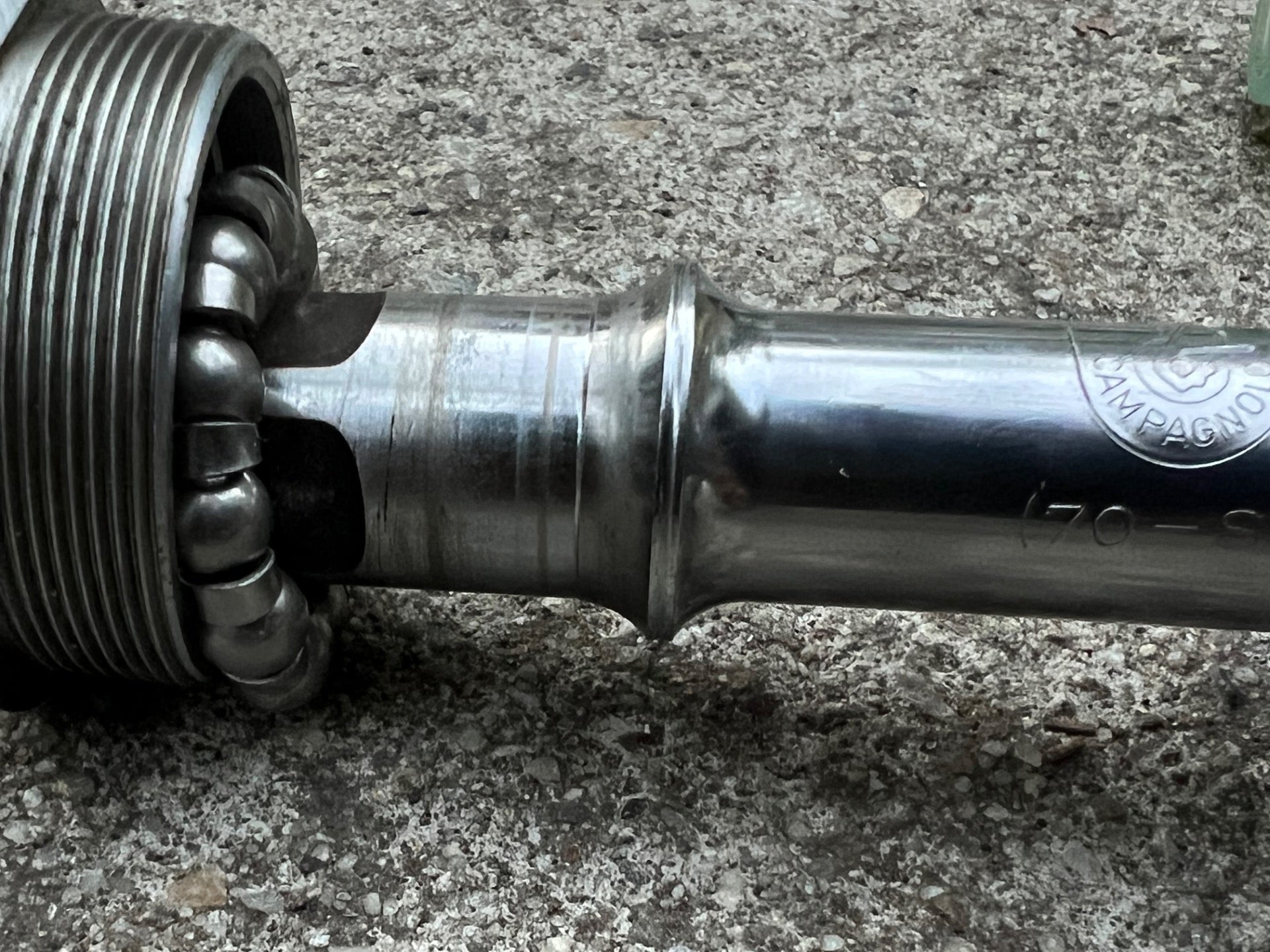 Campagnolo 70-SS 70x115mm Bottom Bracket Italian Thread Nuovo Record Chrome  - Image 7
