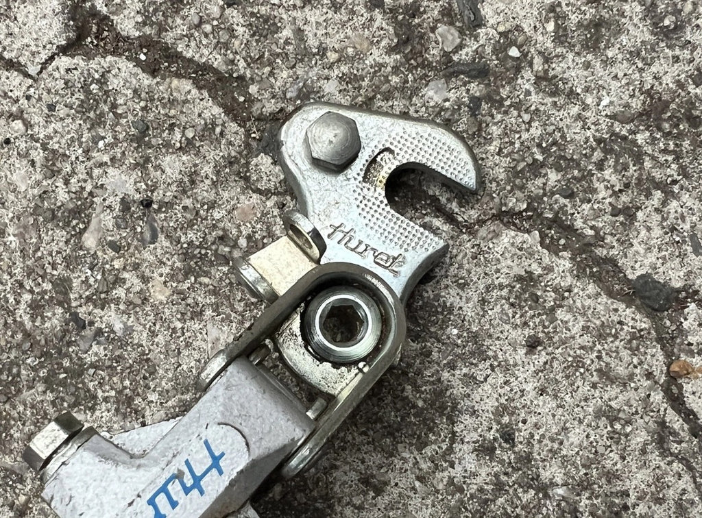 Used Huret ECO Short Cage Rear Derailleur Vintage Road Bike 5/6/7 Speed Silver Gray-Bicycle Bin