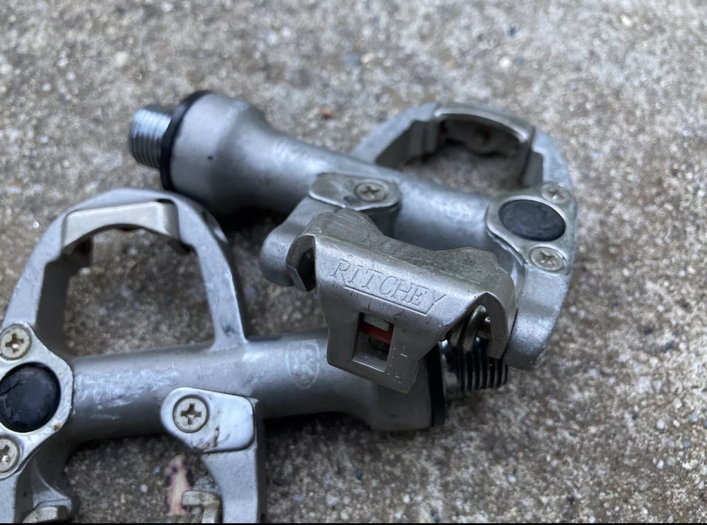 Ritchey Pro SPD-R Road Bike Clipless Pedals Vintage Gray Silver Gravel Retro - Image 7
