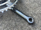 Used Raleigh Cotter Pin Crankset Sir Walter Stamp Steel Chrome 46T 60’s 70’s Vintage-Bicycle Bin