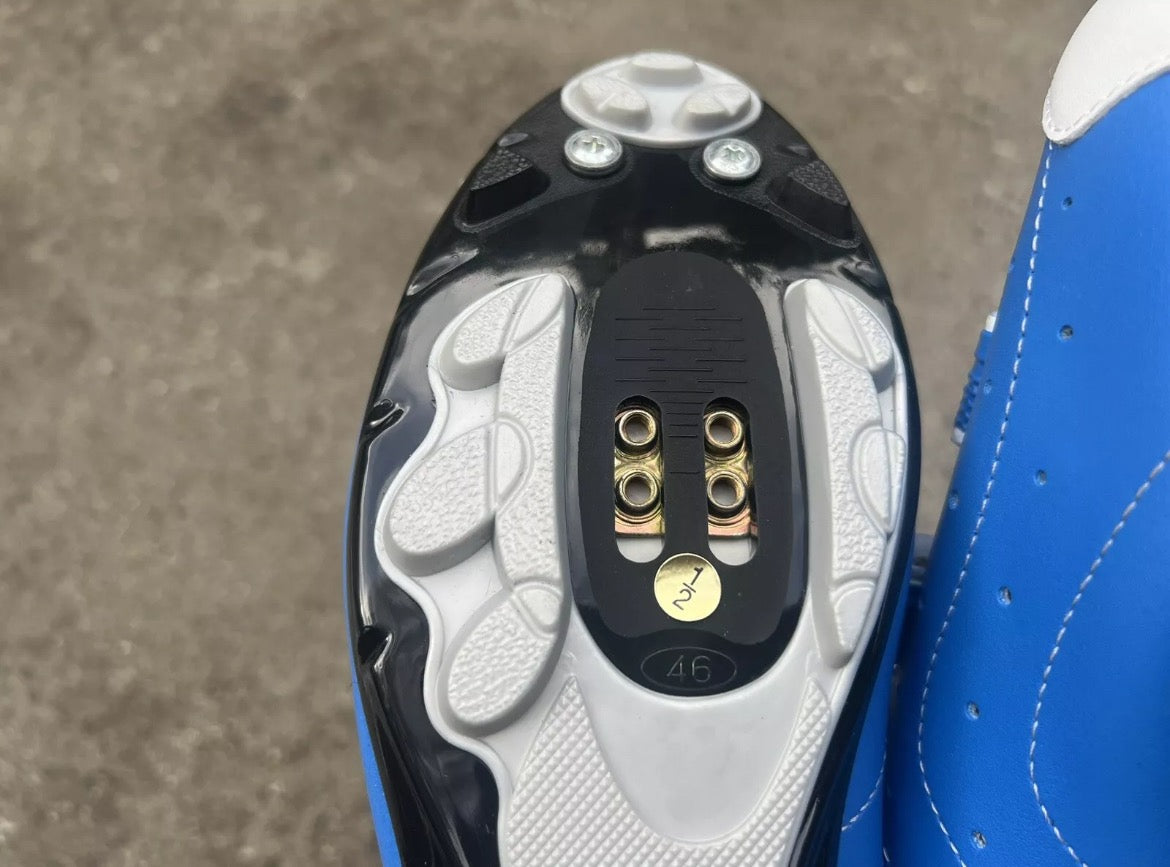 NEW SIDI Cycling Shoes Size 46 EU 11.5 US Blue White Road Bike Racing Clipless - Image 7
