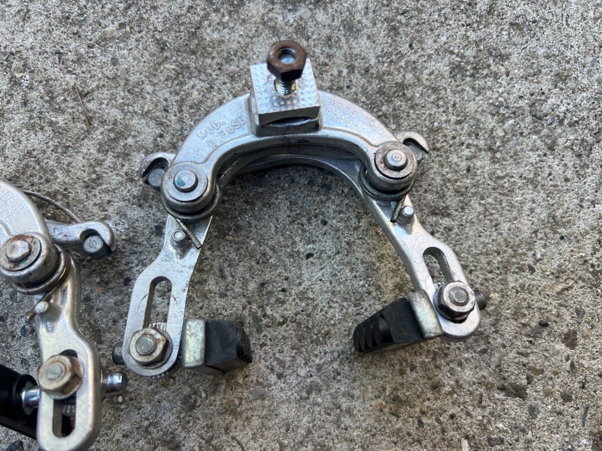 Mafac Racer Modele Depose Brakes Vintage Road Center Pull Silver Retro Touring - Image 8