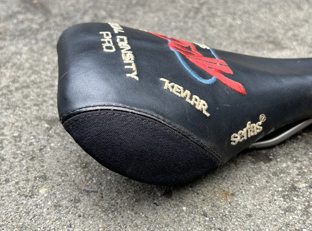 ARC Serfas Dual Density Pro Velo Saddle Vintage Retro MTB Titanium Black - Image 7