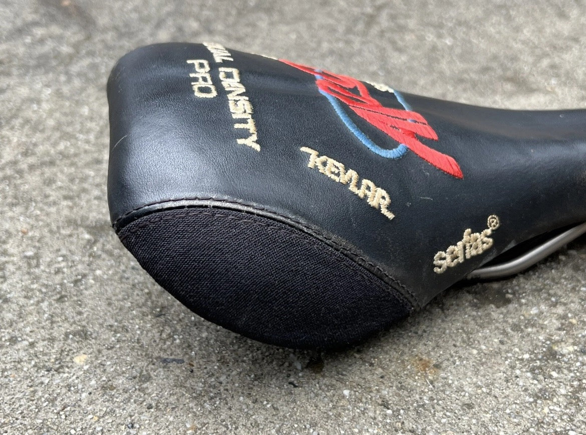 ARC Serfas Dual Density Pro Velo Saddle Vintage Retro MTB Titanium Black - Image 7