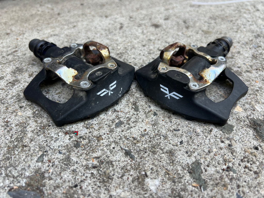 Forte Dual Sided Platform Clipless SPD Pedals Black Gravel MTB Road Bike  - Image 7