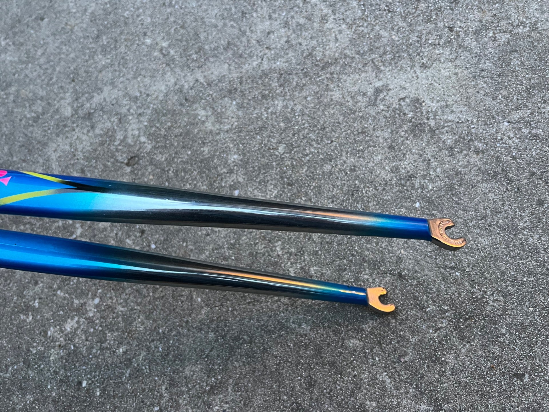 Colnago Chrome Blue Rigid Fork Road Bike Steel Vintage Retro Shamrock Logo 1in  - Image 14