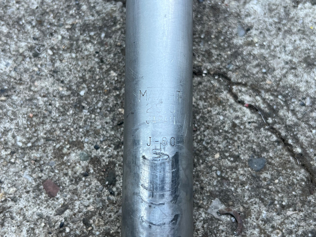 SR Laprade 26.0x220mm Seatpost Vintage Road Touring Bike White Silver Gray Retro - Image 7