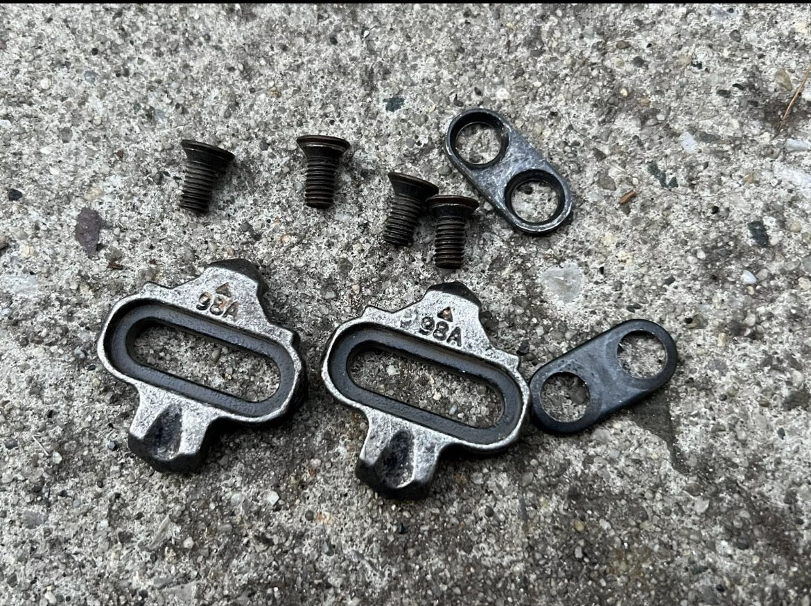 NEW Wellgo SPD WPD-M9 Clipless Pedals & Cleats MTB Gravel Vintage Bike Retro - Image 7