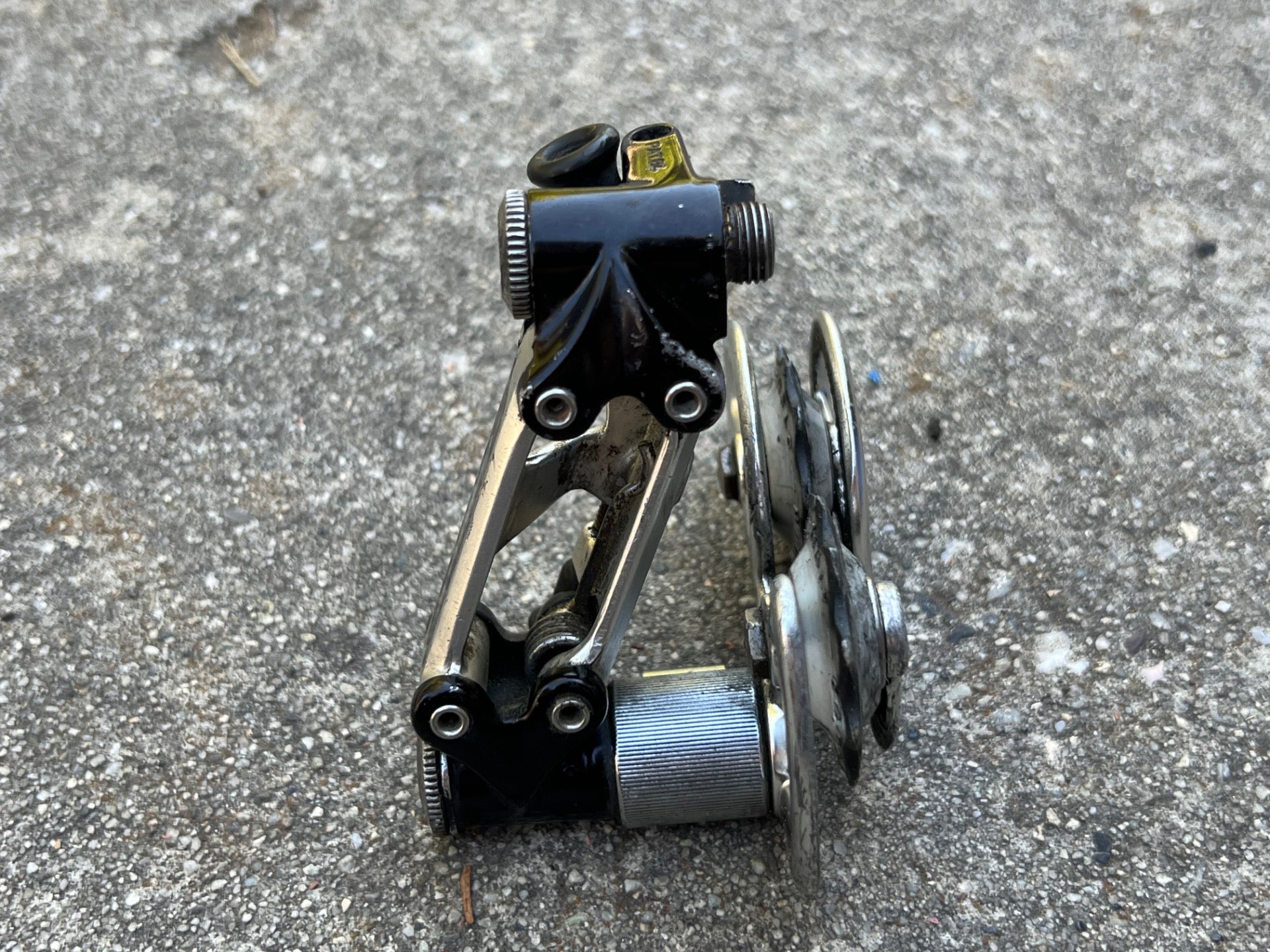 Campagnolo Super Record Rear Derailleur Titanium TI Black Vintage Road Pat 84 - Image 7