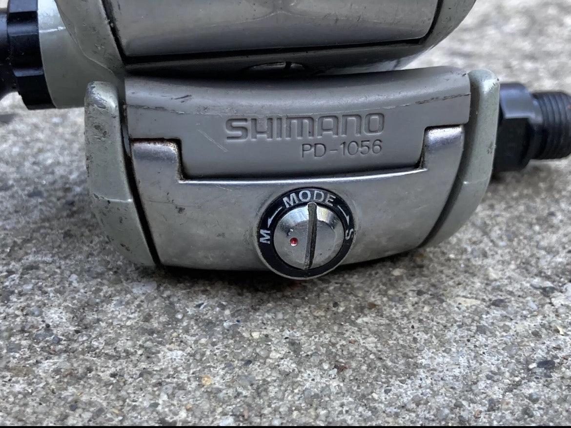 Shimano Look PD-1056 Clipless Pedals Vintage Road Bike Retro Gray Steel France - Image 7