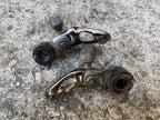 Used Shimano STX BR-MC30 Brakes Brake Set Vintage Retro Mountain MTB Silver Anodized-Bicycle Bin