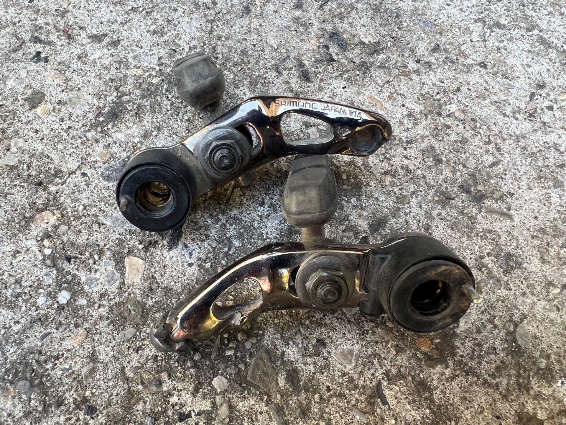 Shimano STX BR-MC30 Brakes Brake Set Vintage Retro Mountain MTB Silver Anodized - Image 7