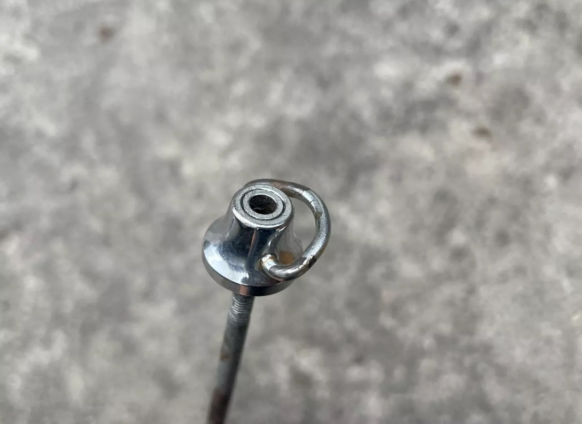 Shimano Dura Ace 7400 Rear 130mm Quick Release Skewer Axle Vintage Chrome Steel - Image 7