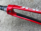 Used Trek RXL Bontrager 1 1/8” Tapered Carbon Fork Red White Aluminum Road Bike Race-Bicycle Bin