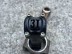 Used 3T ARX Team 1 1/8” Threadless 120x31.8mm Stem Titanium Bolts 135g Black Road-Bicycle Bin