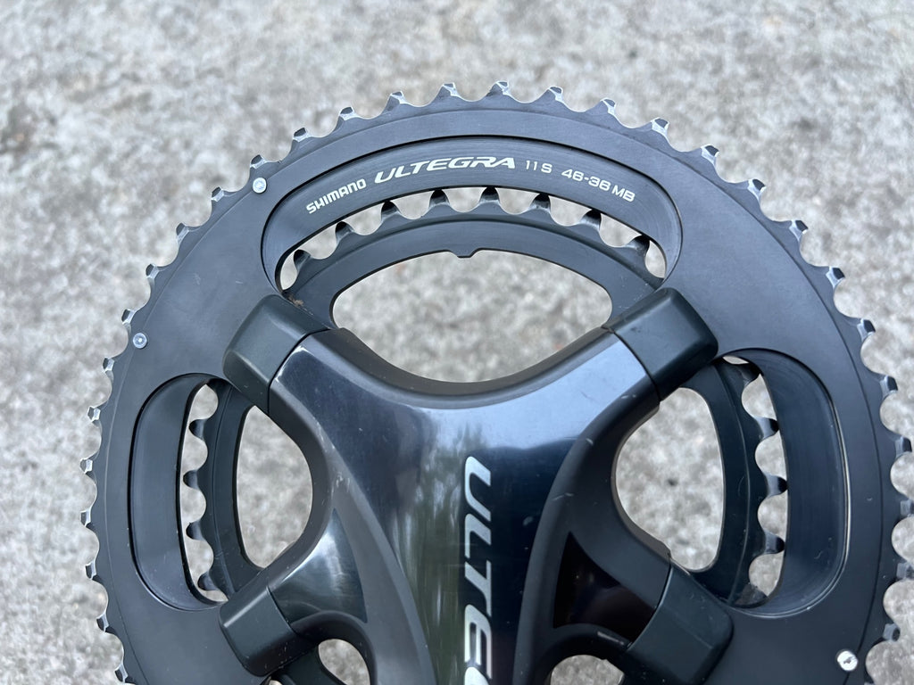 Shimano Ultegra FC-6800 175mm 46/36T 11 Speed Crankset Road Bike Double Gray   - Image 10