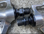 Used Shimano PD-A550 Toe Clip Pedals Vintage Road Retro Bike Eroica Silver Alloy-Bicycle Bin