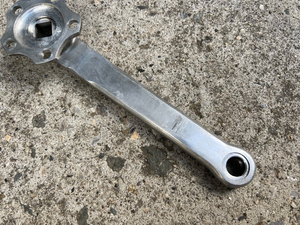 TA T.A. 170mm Crankset 50.4BCD 5 Bolt Vintage Cyclotourist Retro Touring Silver  - Image 13