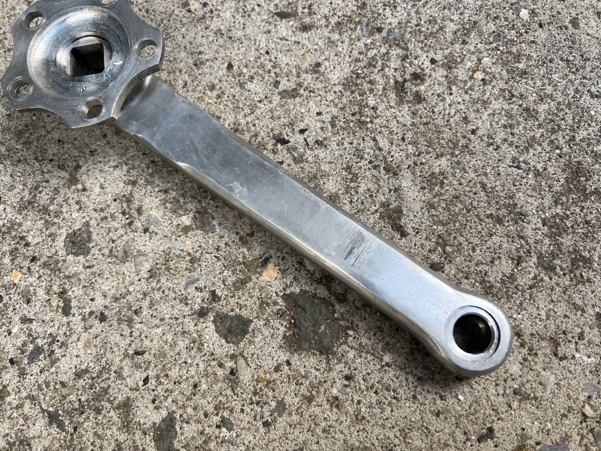 TA T.A. 170mm Crankset 50.4BCD 5 Bolt Vintage Cyclotourist Retro Touring Silver  - Image 13