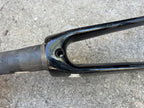 Used Felt Carbon Fork 700c 1 1/8” to 1 1/2” 8” Tapered Steerer Black Road Bike Fiber-Bicycle Bin