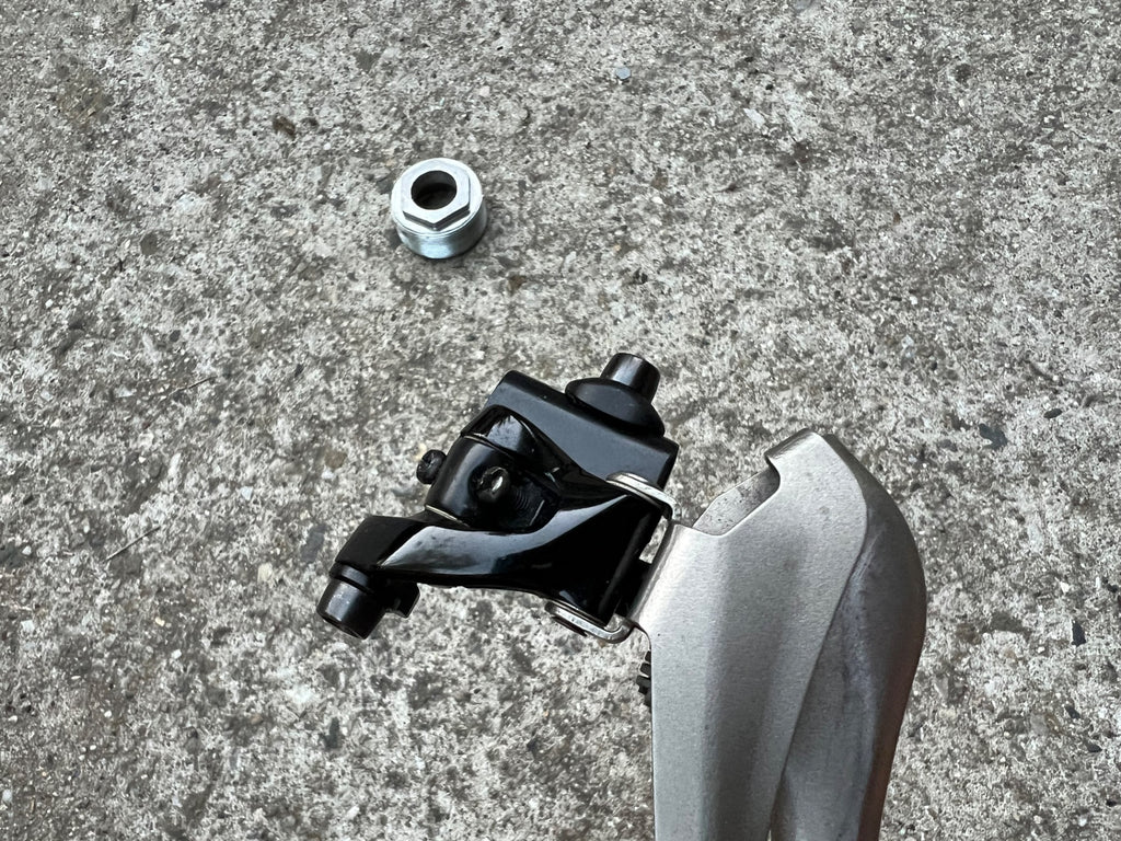 SRAM RED 2x10 Speed Front Derailleur Braze On Bottom Pull Road Bike Titanium  - Image 7