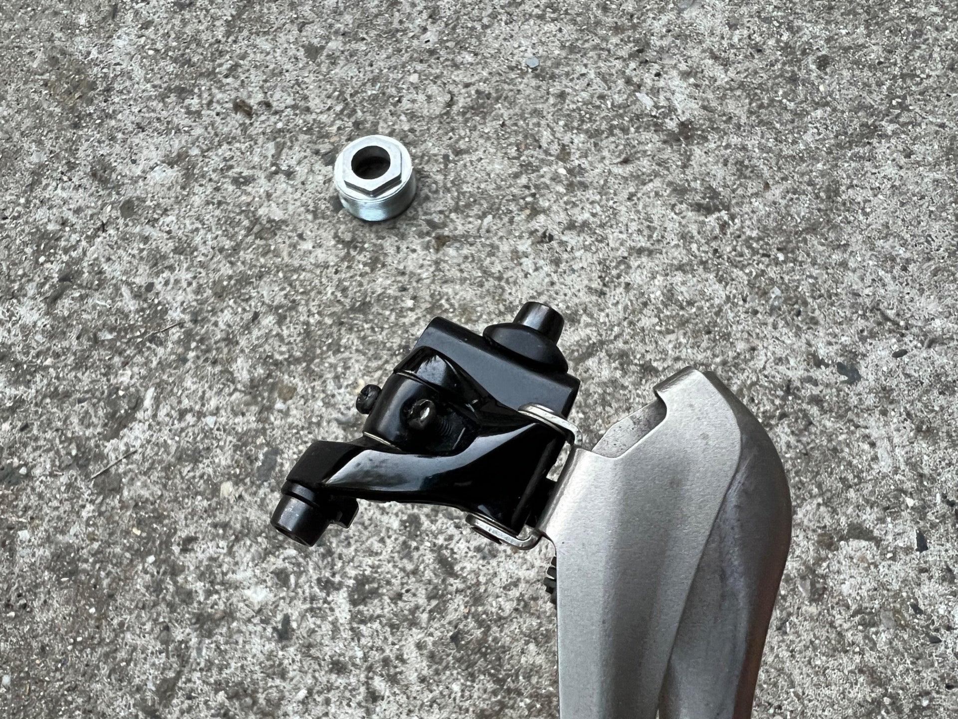SRAM RED 2x10 Speed Front Derailleur Braze On Bottom Pull Road Bike Titanium  - Image 7