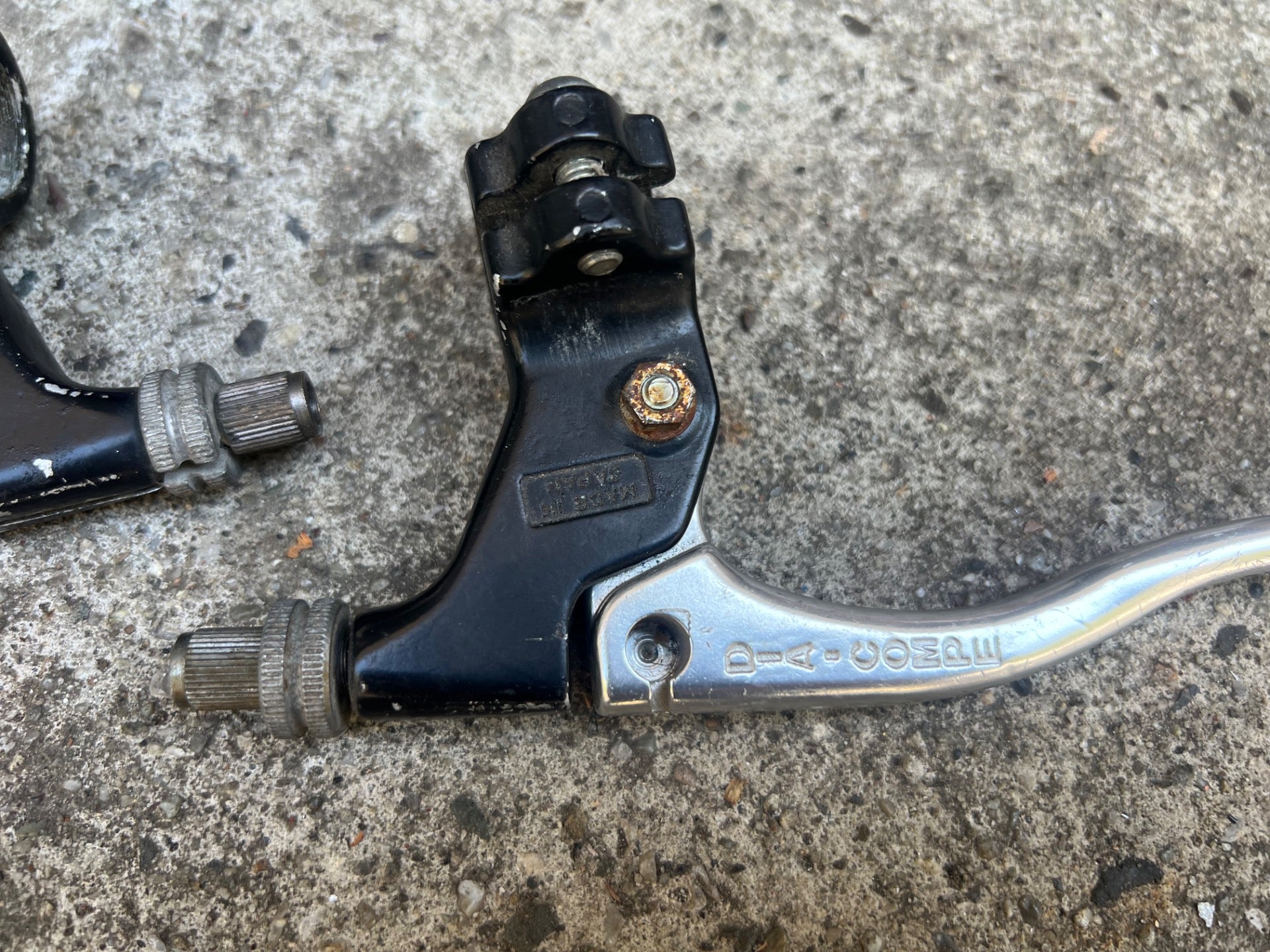 Dia Compe Cantilever Brake Levers Vintage Moto Black 4 Finger 80’s MTB ATB  - Image 9